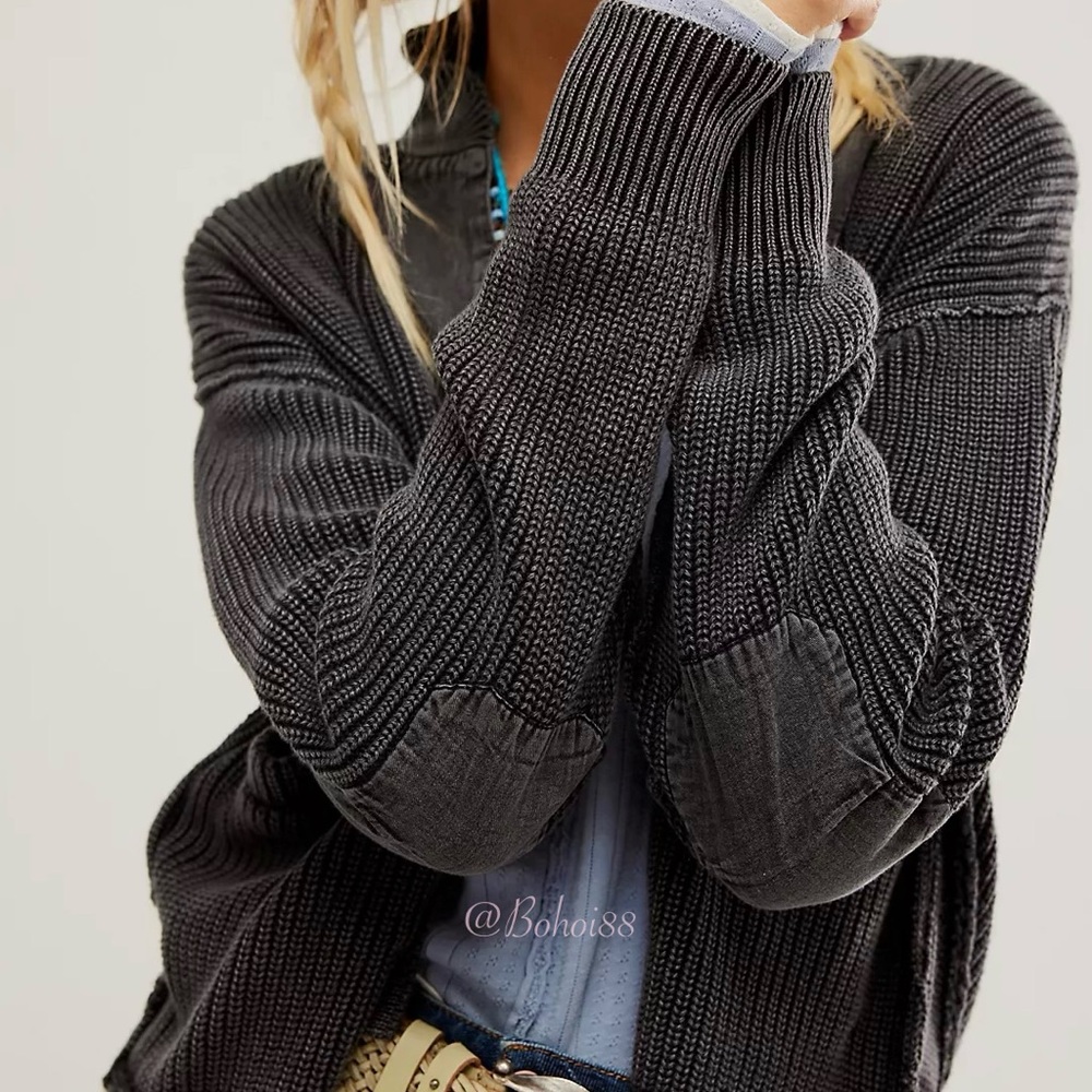 NEW Free People We The Free Worn Thru Surplus Cardi - Picture 15 of 17